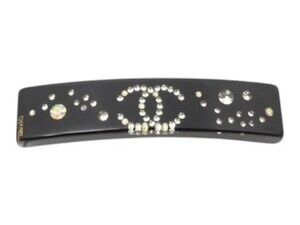 7530 - Chanel Coco Hair Barrette Black
